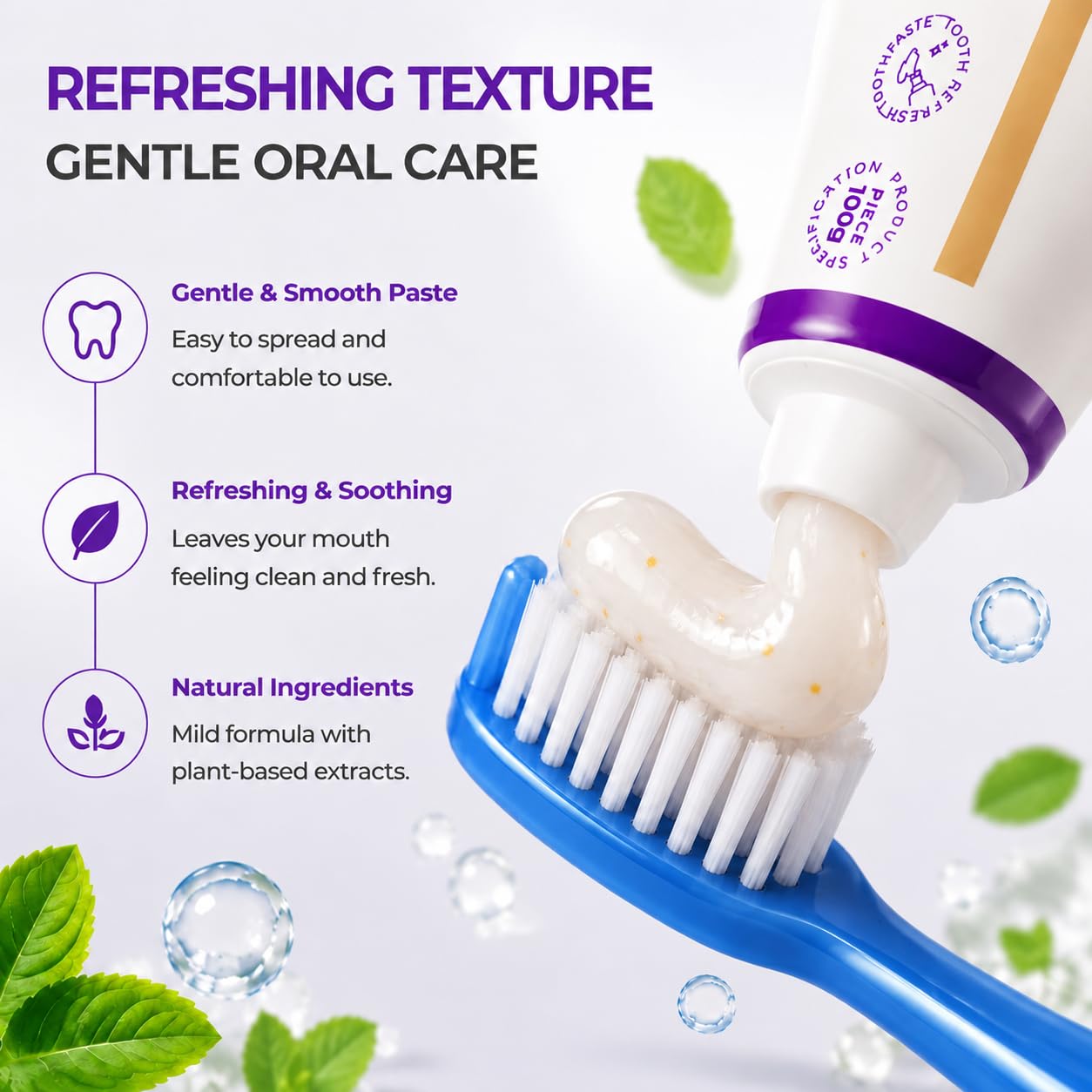 BIHAKUCLEAR ×2 潤エッティ　3枚 Amazon.com : Kreain Nature Tooth Refresh Toothpaste, Fluoride-Free